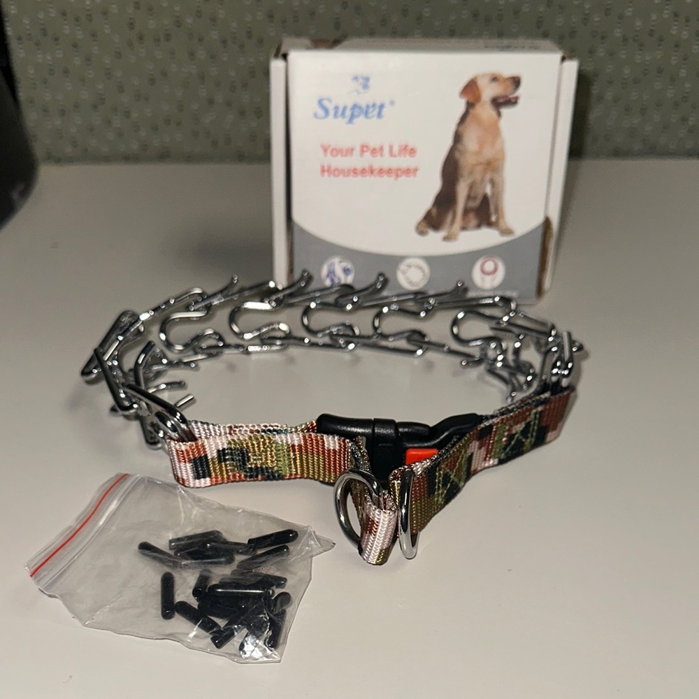 Adjustable Metal Prong Dog Collar